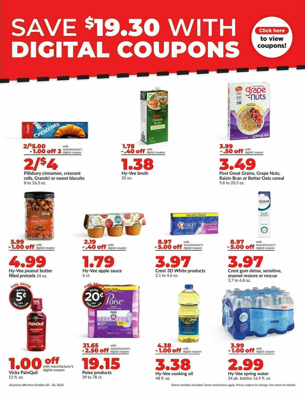 Hy-Vee Weekly Ad from October 20