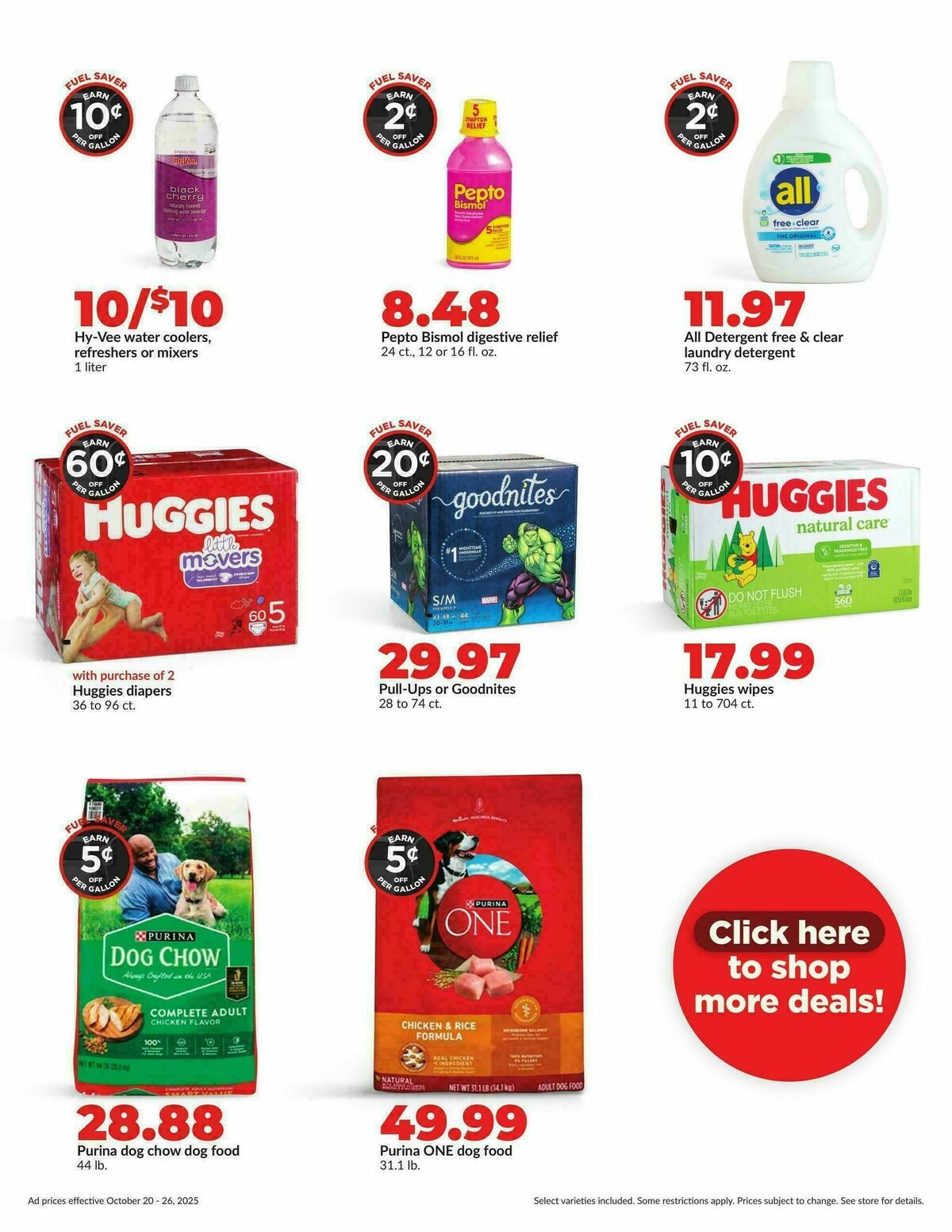 Hy-Vee Weekly Ad from October 20