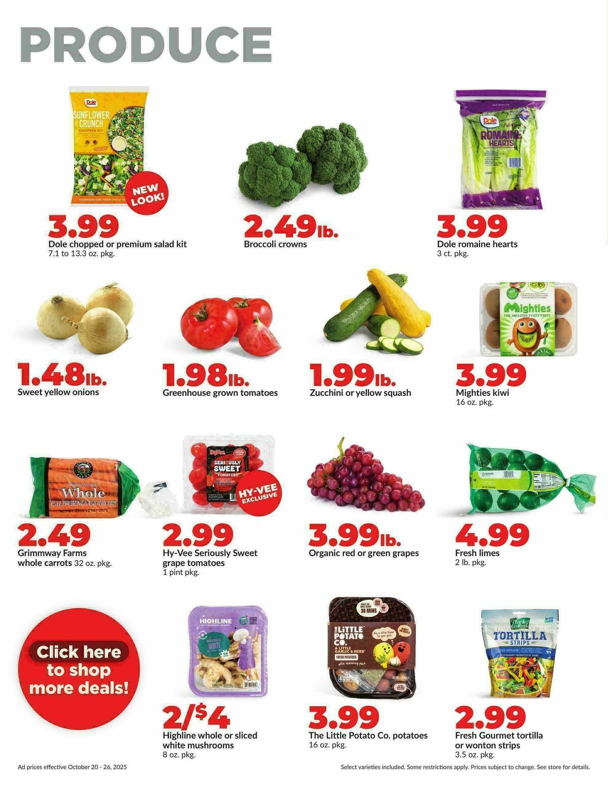 Hy-Vee Weekly Ad from October 20