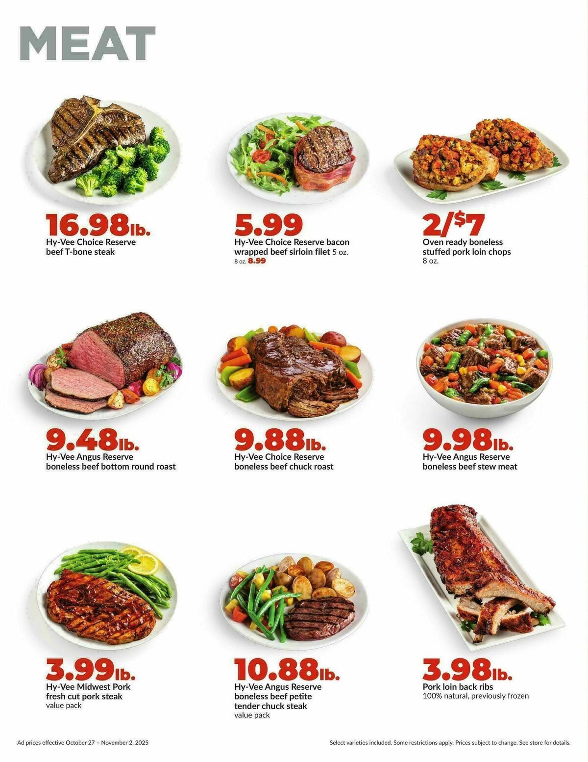 Hy-Vee Weekly Ad from October 27