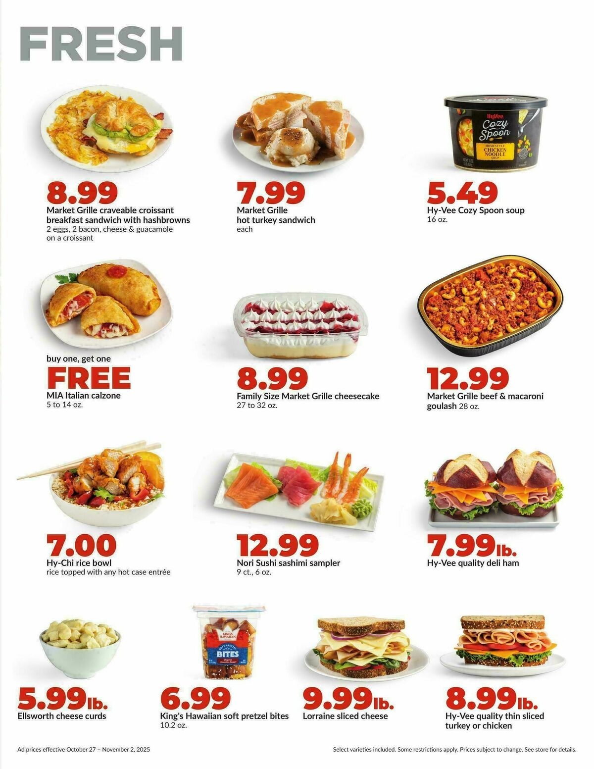 Hy-Vee Weekly Ad from October 27