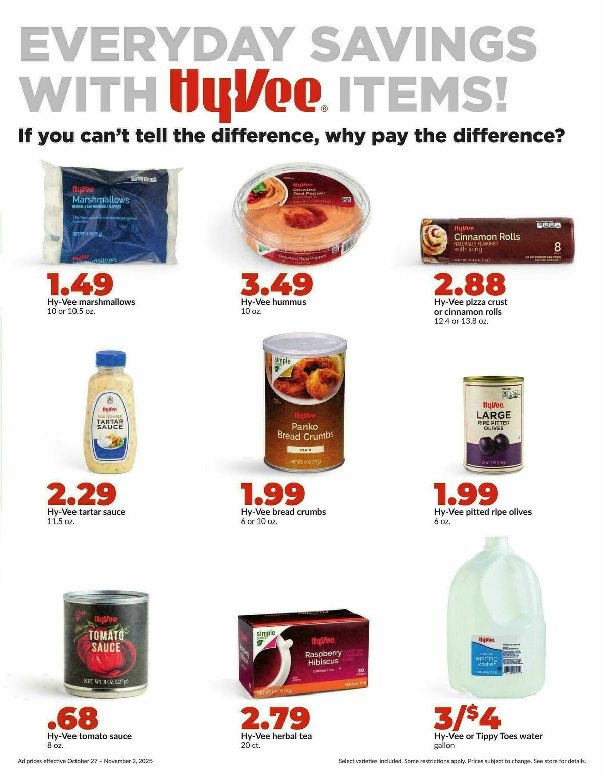 Hy-Vee Weekly Ad from October 27