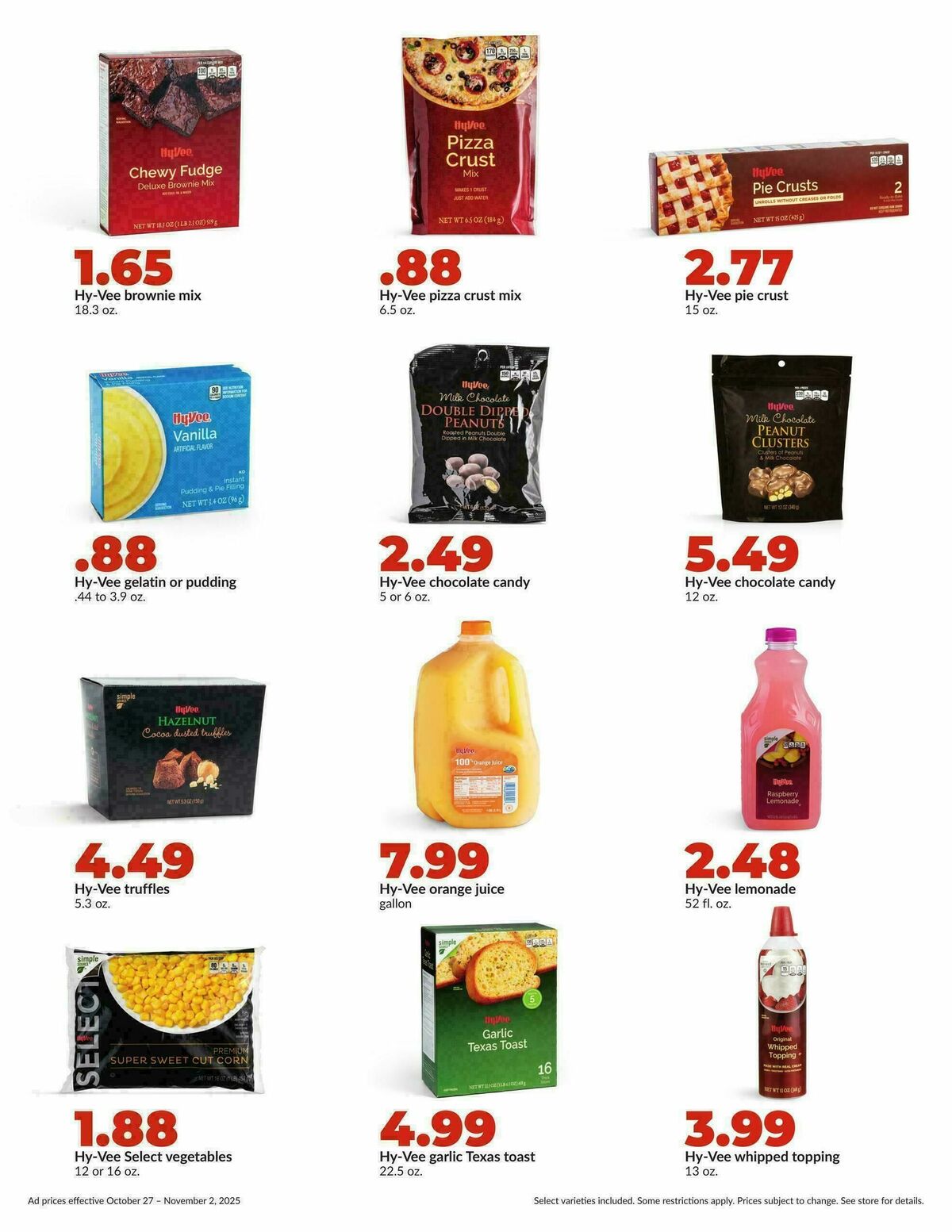Hy-Vee Weekly Ad from October 27