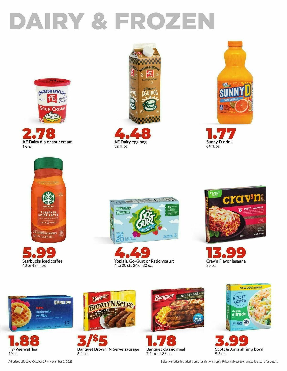 Hy-Vee Weekly Ad from October 27