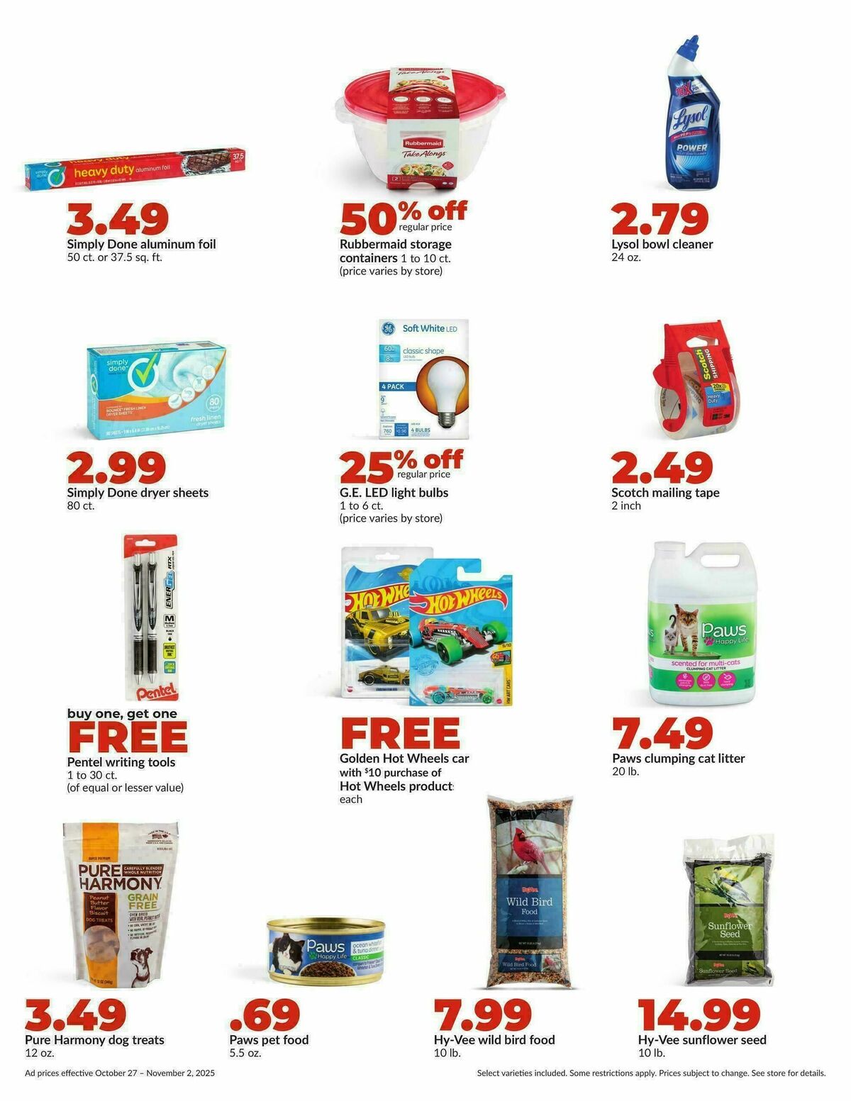Hy-Vee Weekly Ad from October 27