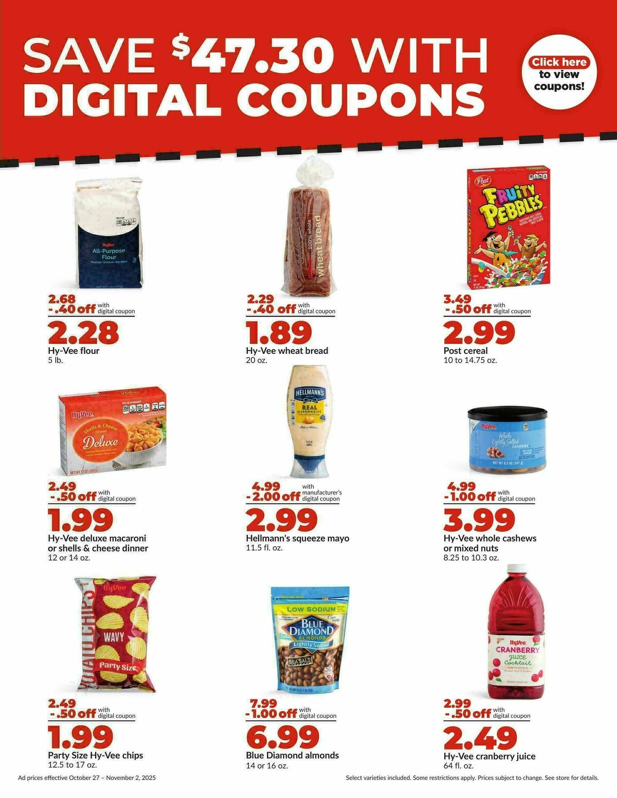 Hy-Vee Weekly Ad from October 27
