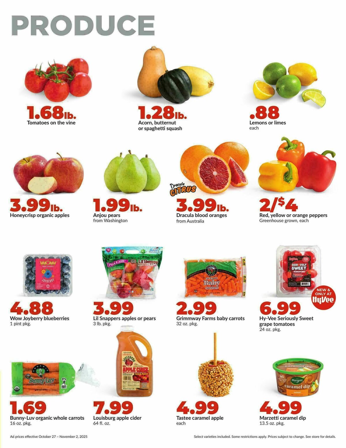 Hy-Vee Weekly Ad from October 27