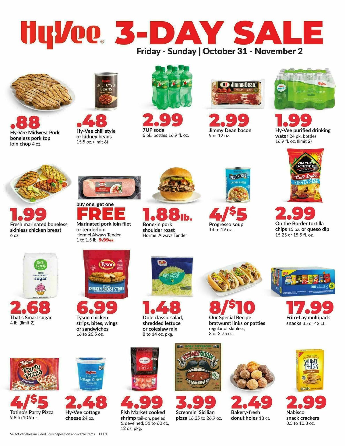 Hy-Vee 3-DAY SALE Weekly Ad from October 31