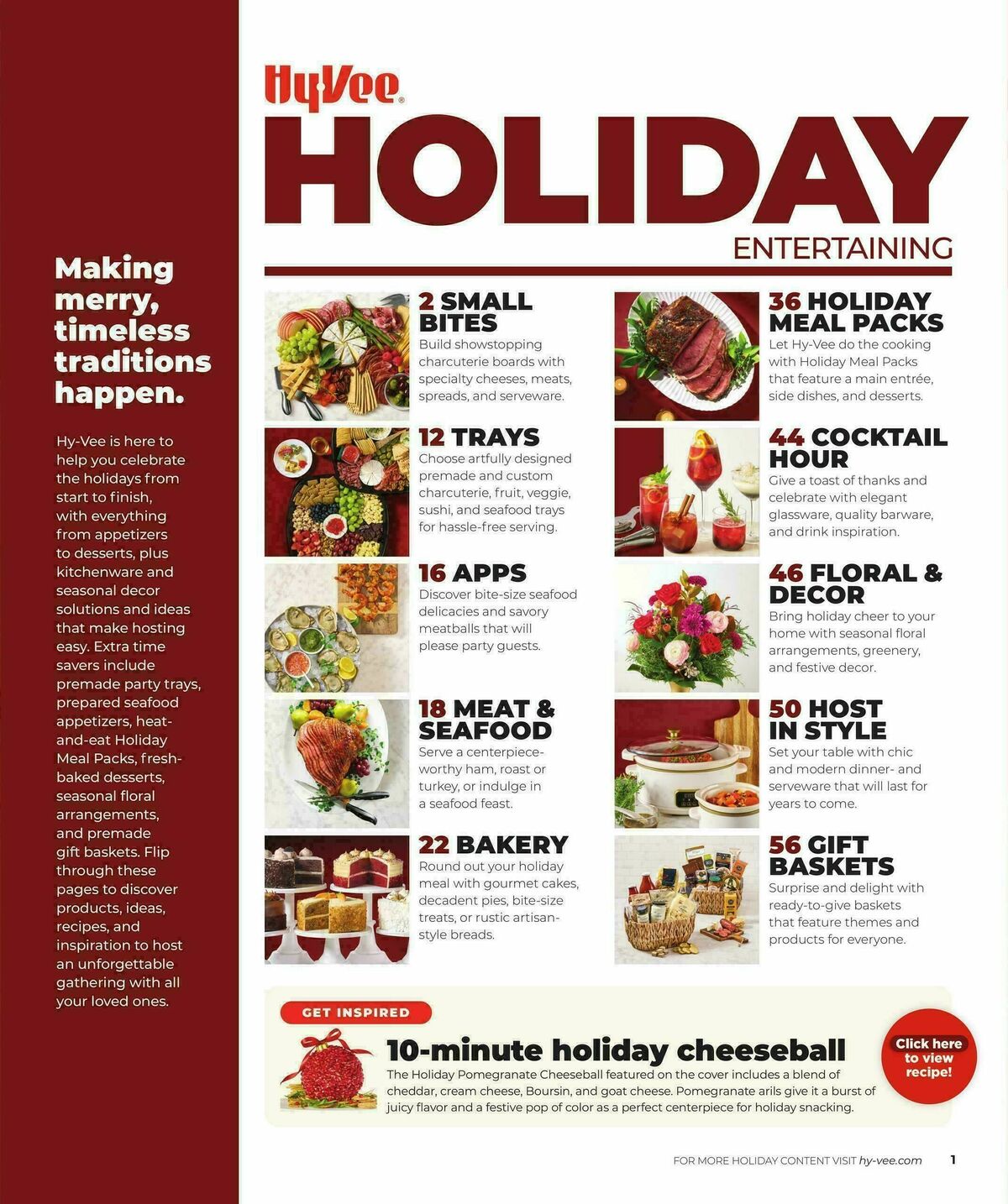 Hy-Vee HOLIDAY ENTERTAINING Weekly Ad from November 10