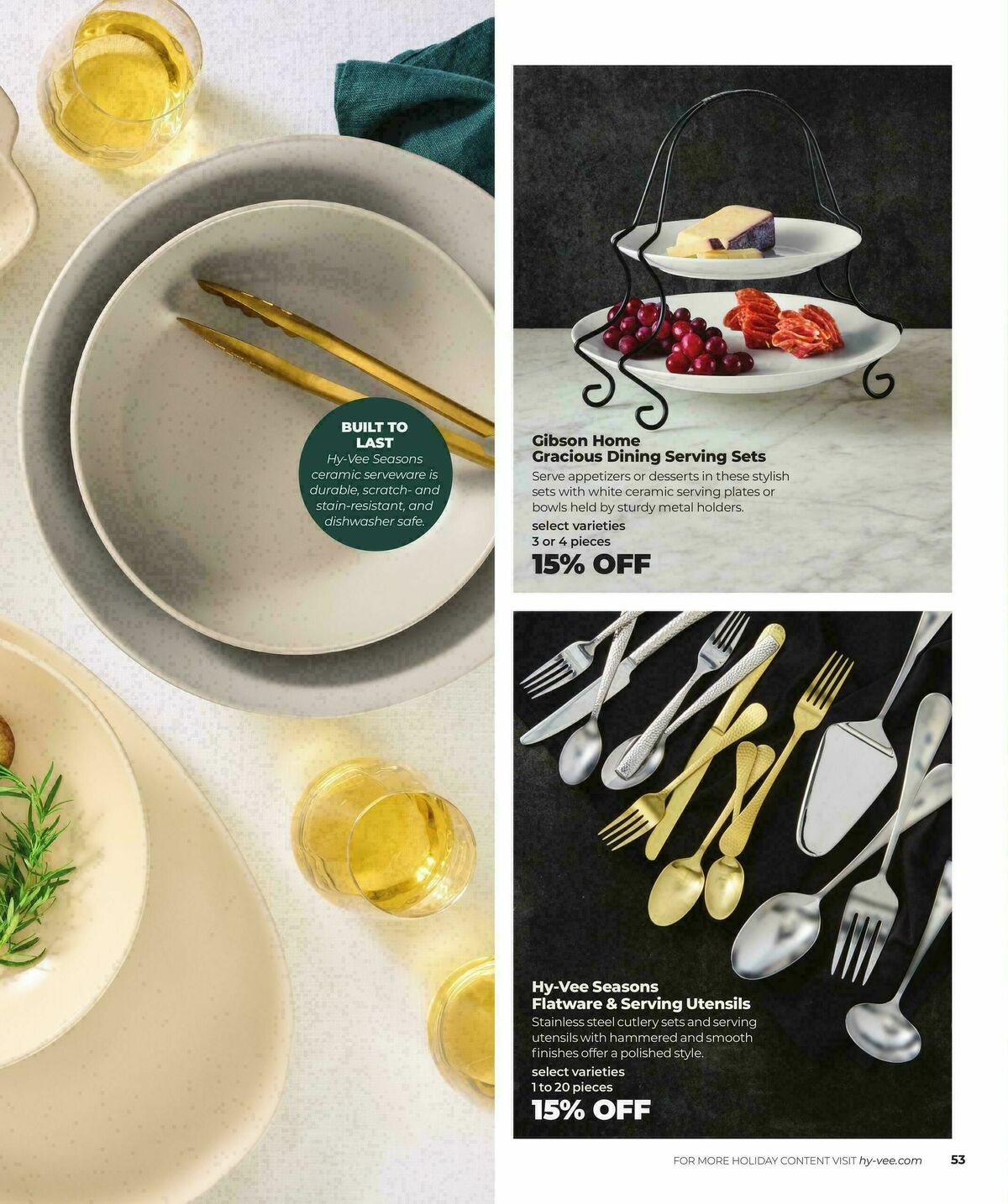 Hy-Vee HOLIDAY ENTERTAINING Weekly Ad from November 10