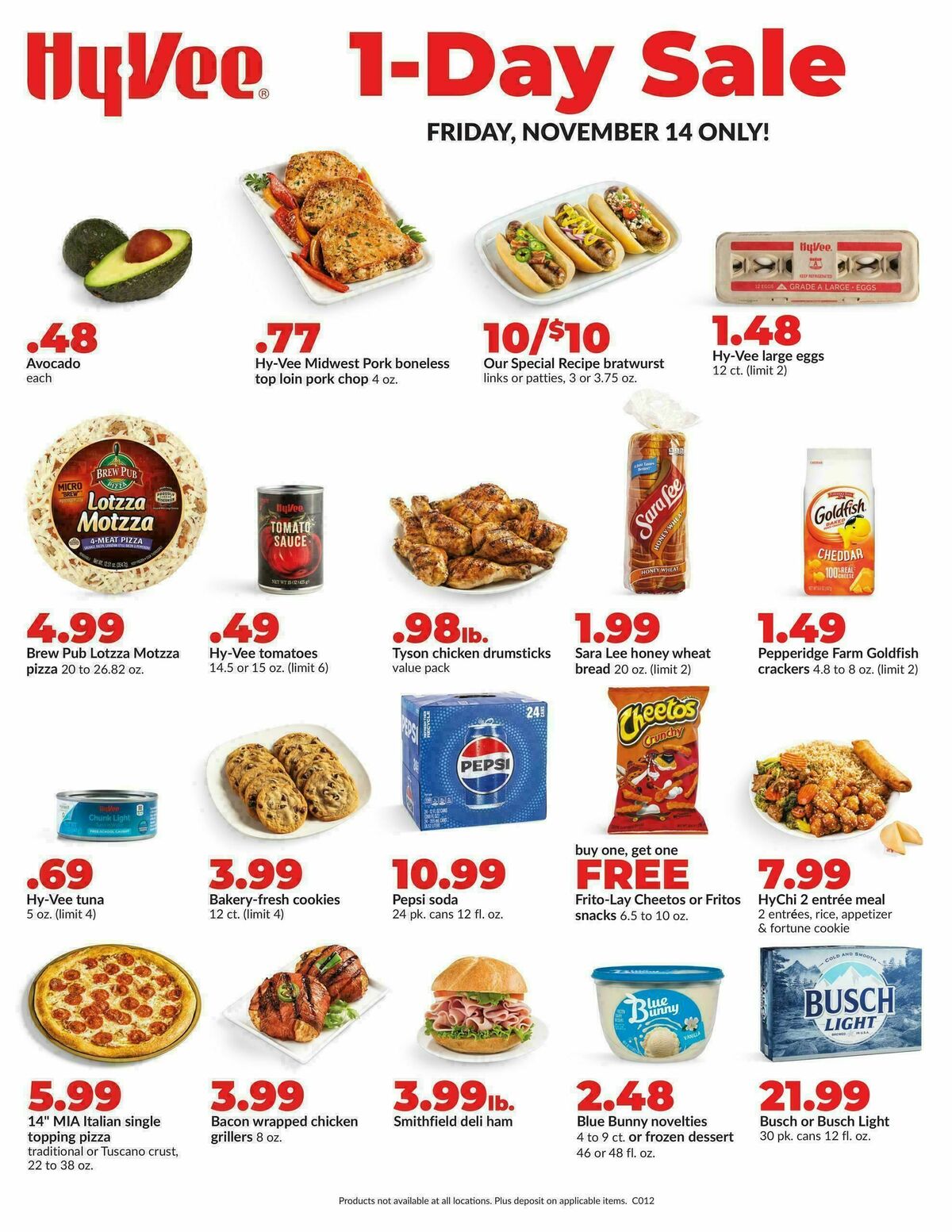 Hy-Vee 1-DAY ONLY SALE! Weekly Ad from November 14