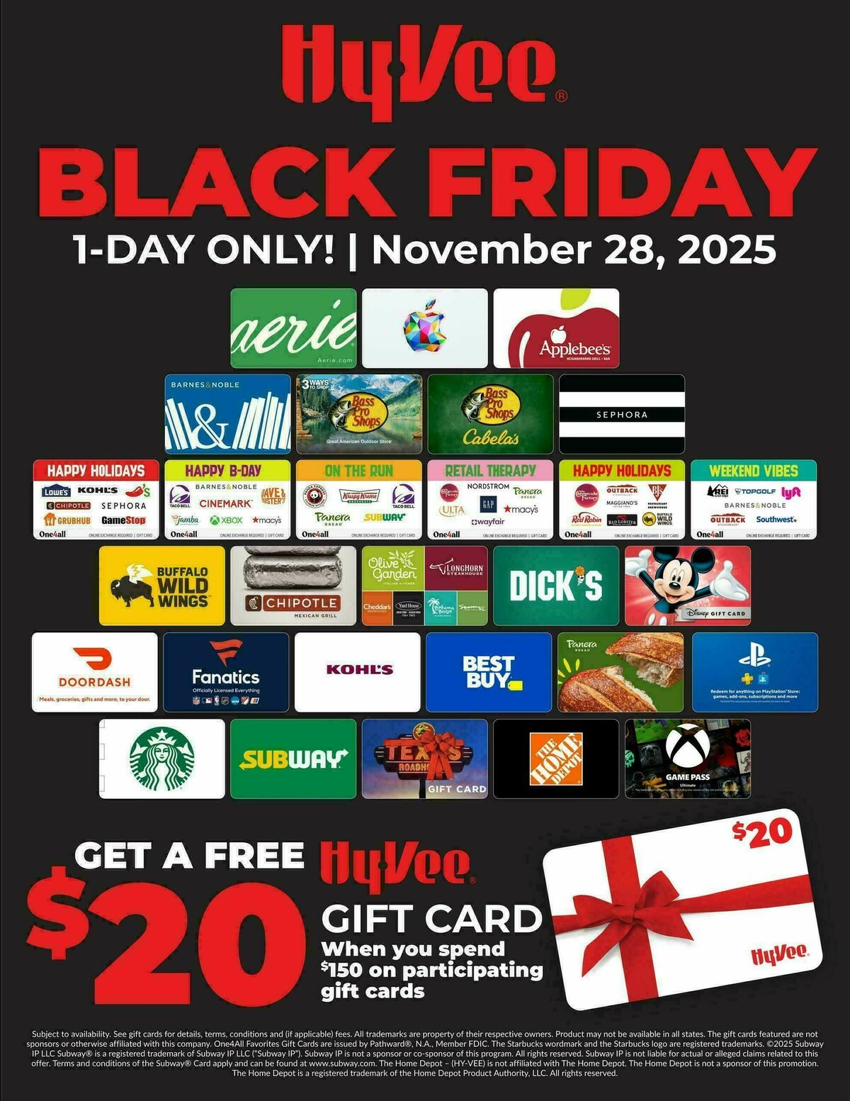 Hy-Vee Black Friday Sale Weekly Ad from November 28