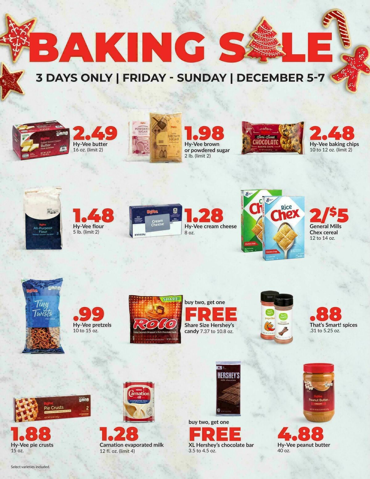 Hy-Vee Baking Sale Weekly Ad from December 5
