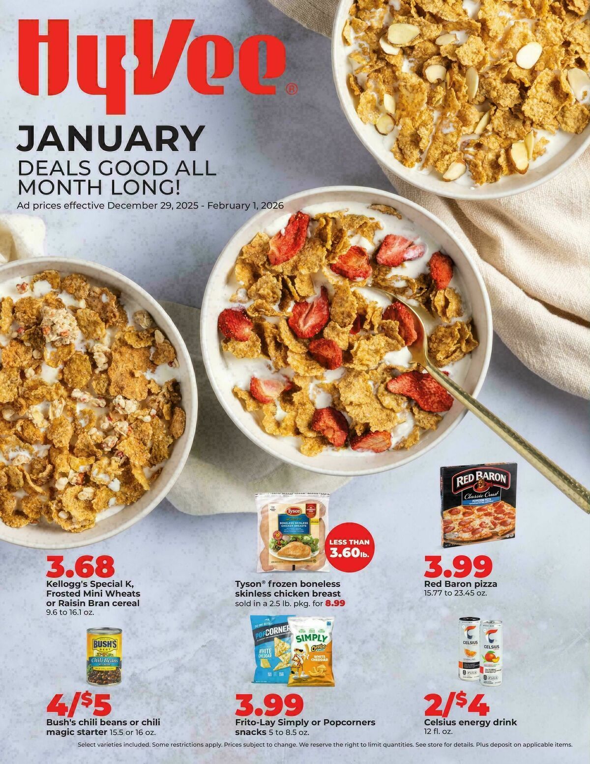 Hy-Vee January Deals Weekly Ad from December 29