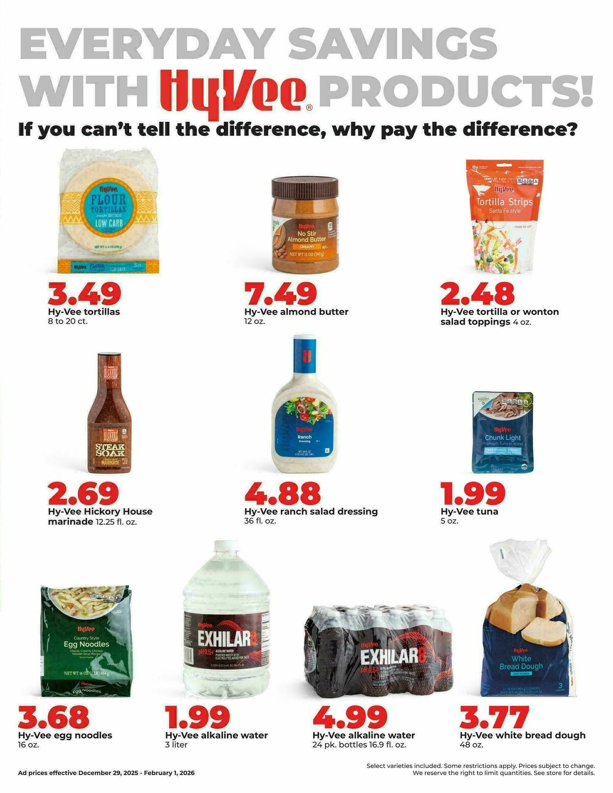 Hy-Vee January Deals Weekly Ad from December 29