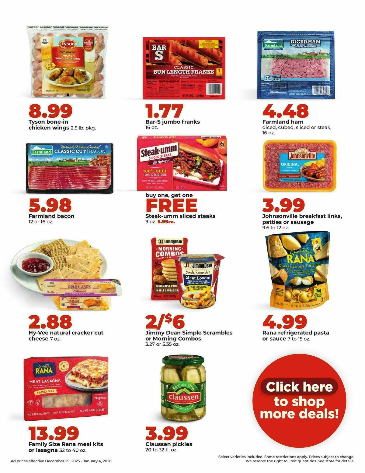 Hy-Vee Weekly Ad from December 29