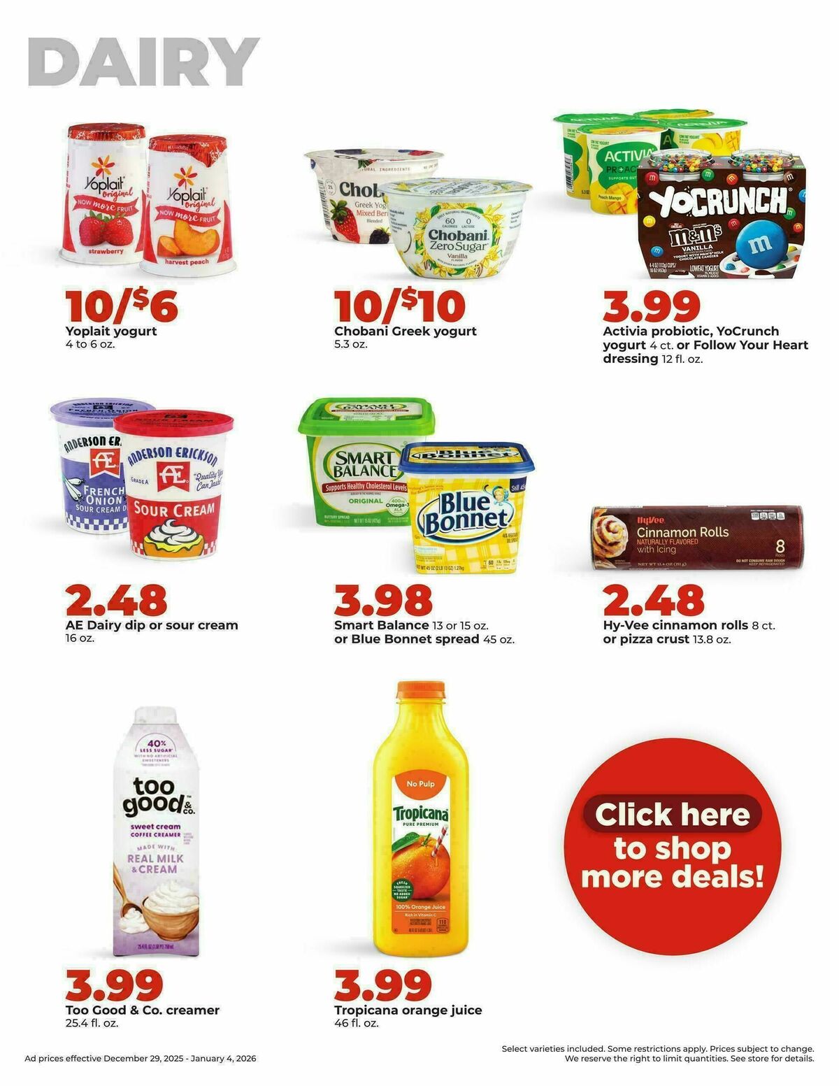 Hy-Vee Weekly Ad from December 29