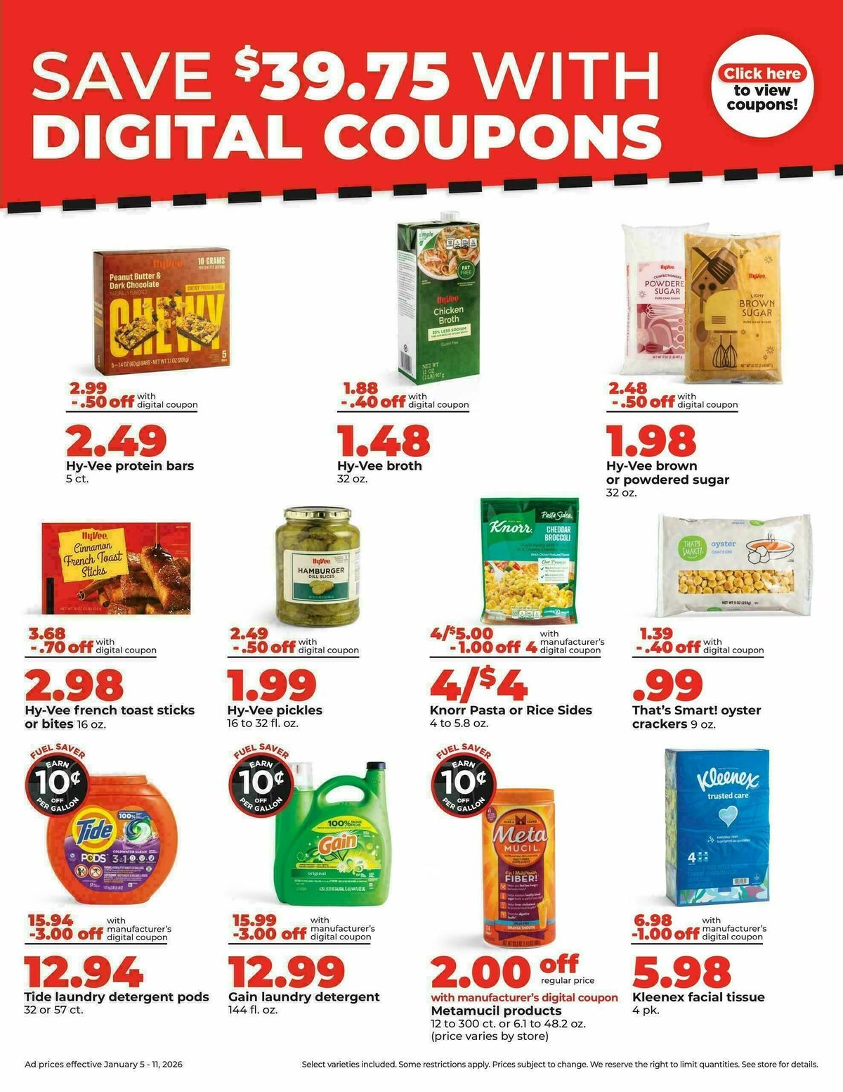 Hy-Vee Weekly Ad from January 5