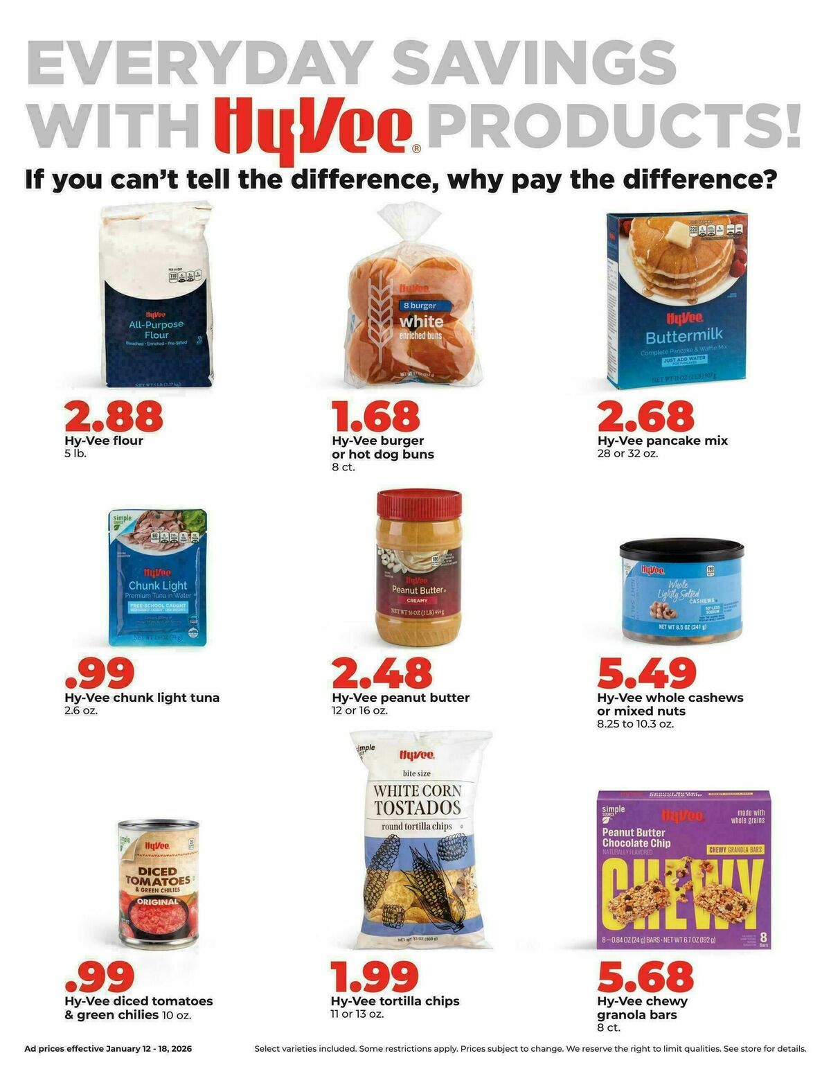 Hy-Vee Weekly Ad from January 12