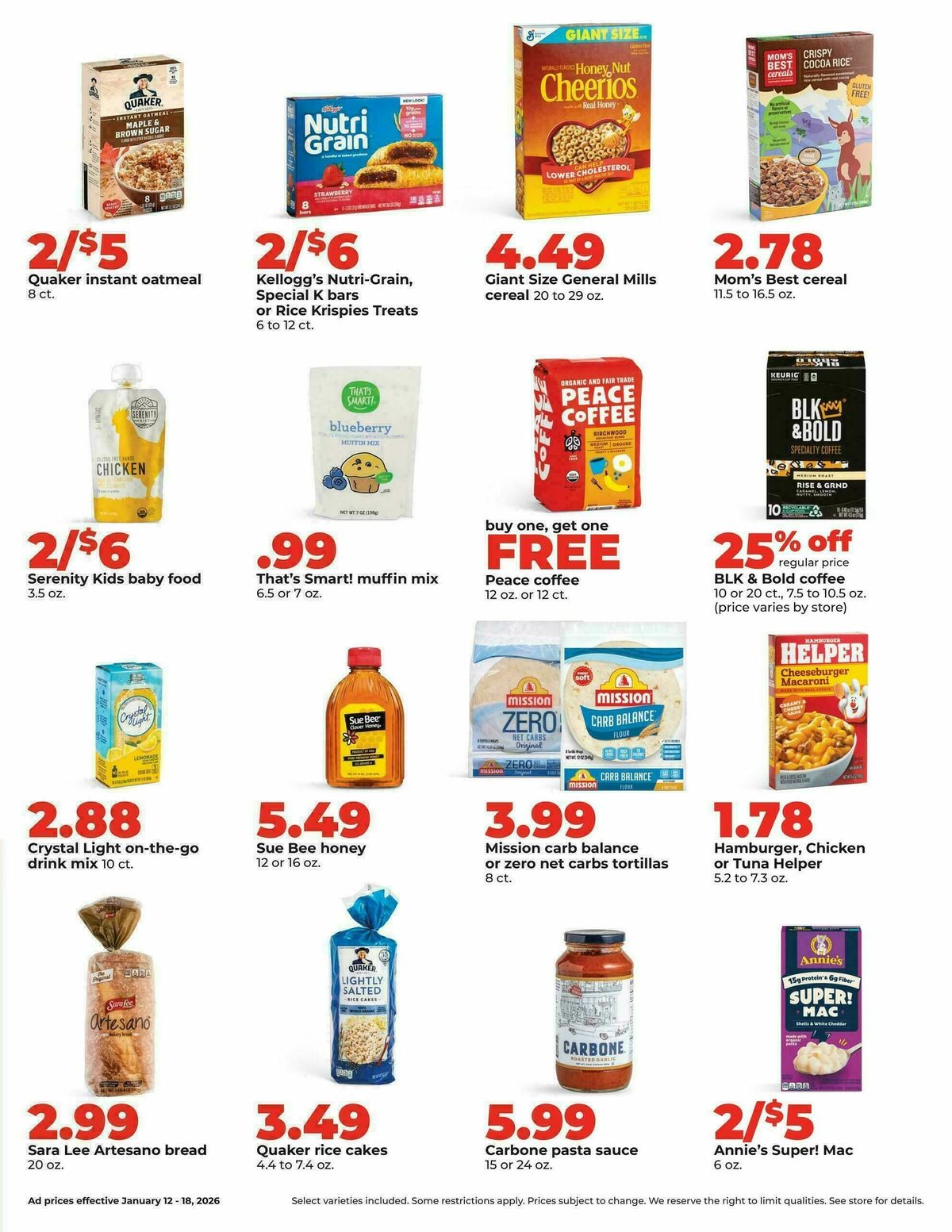 Hy-Vee Weekly Ad from January 12