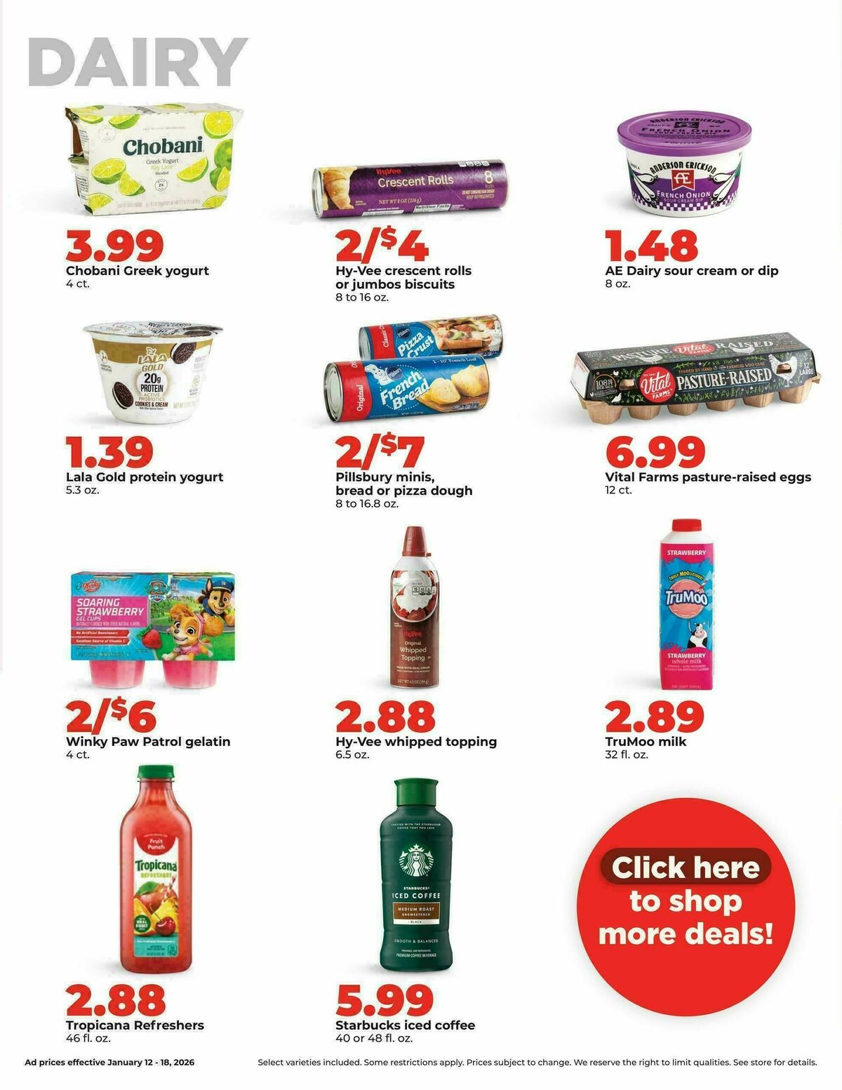 Hy-Vee Weekly Ad from January 12
