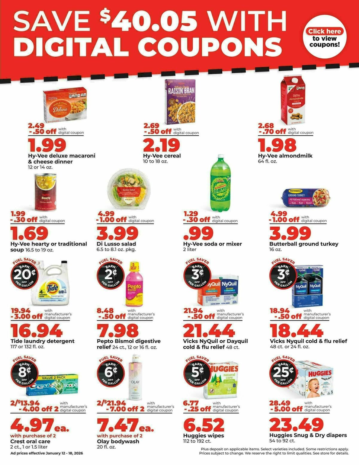 Hy-Vee Weekly Ad from January 12