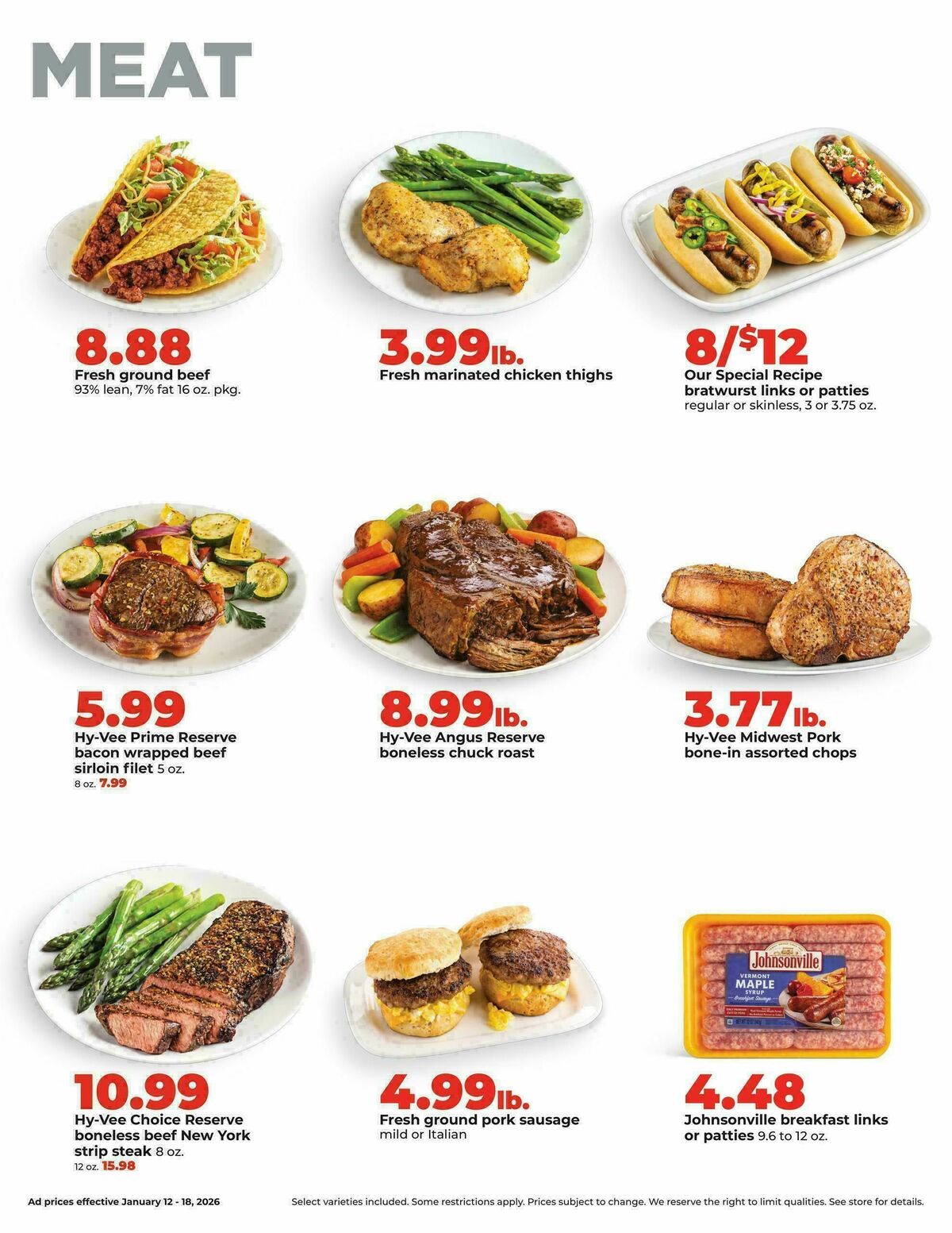 Hy-Vee Weekly Ad from January 12