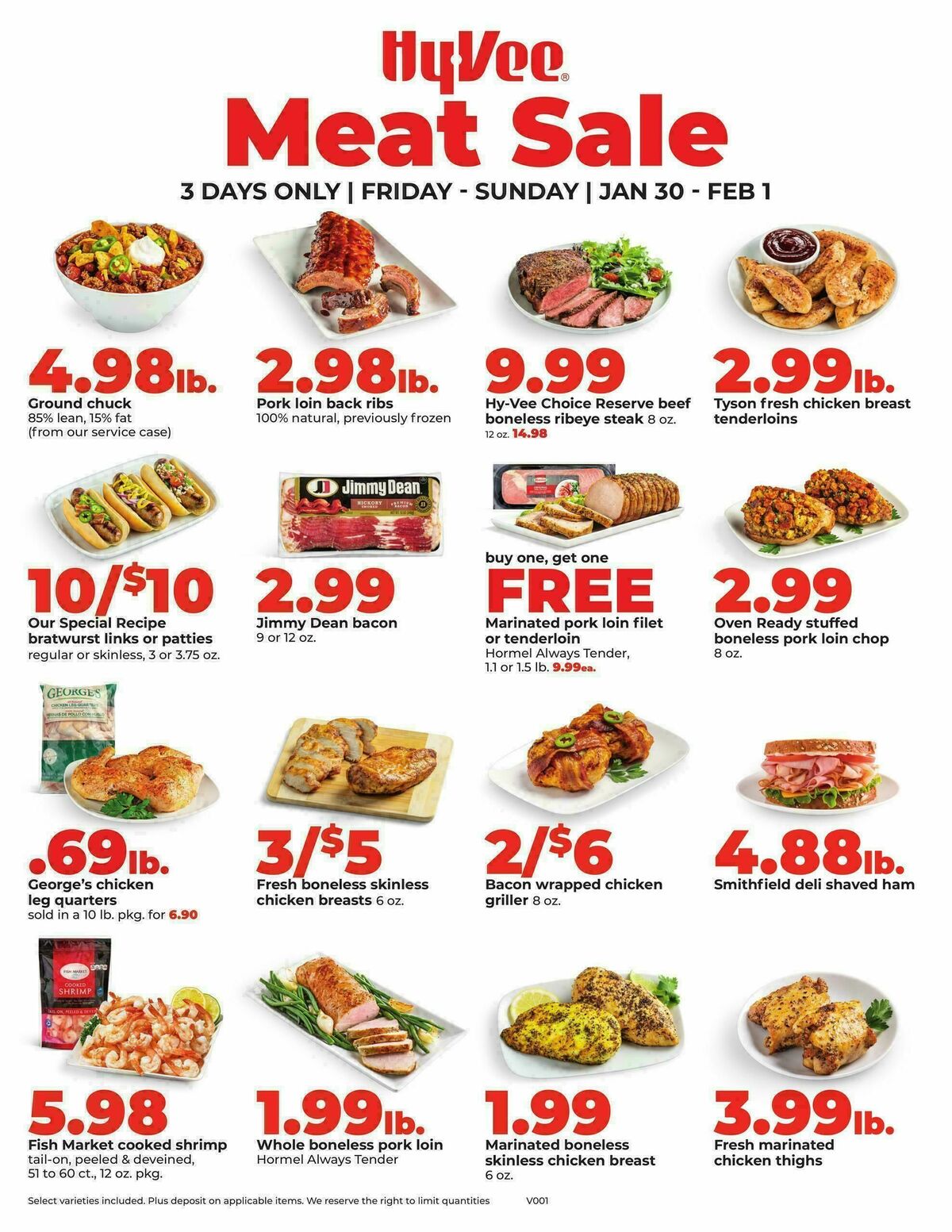 Hy-Vee Meat Sale Weekly Ad from January 30