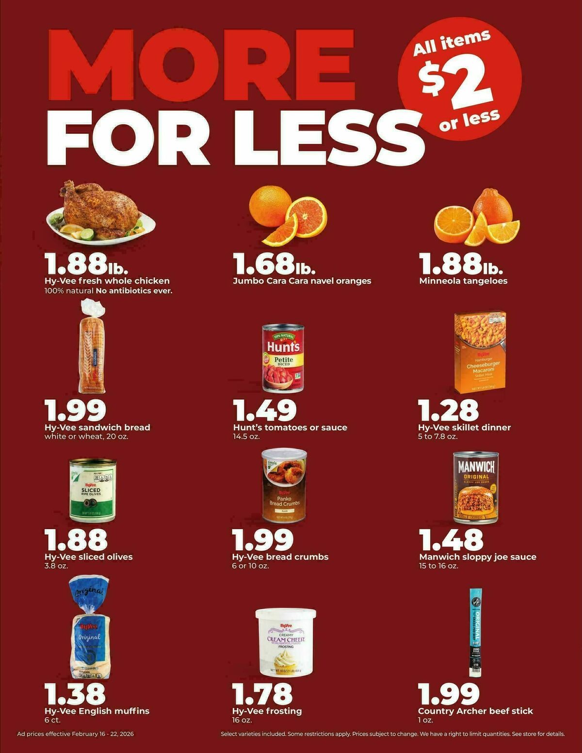 Hy-Vee Weekly Ad from February 16