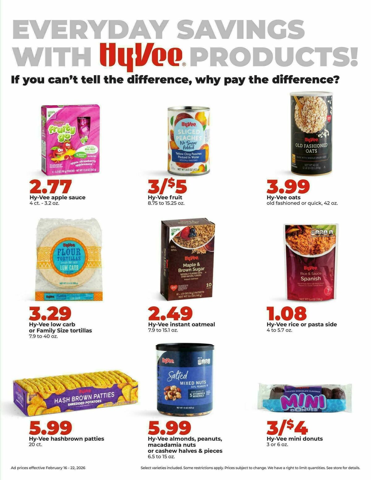 Hy-Vee Weekly Ad from February 16