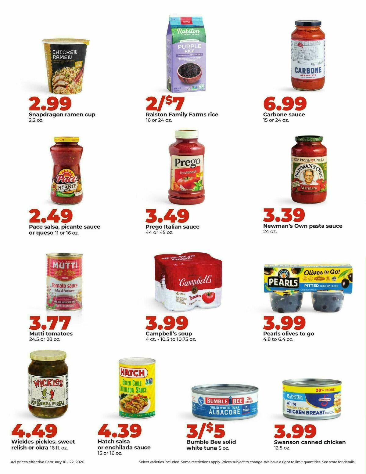 Hy-Vee Weekly Ad from February 16