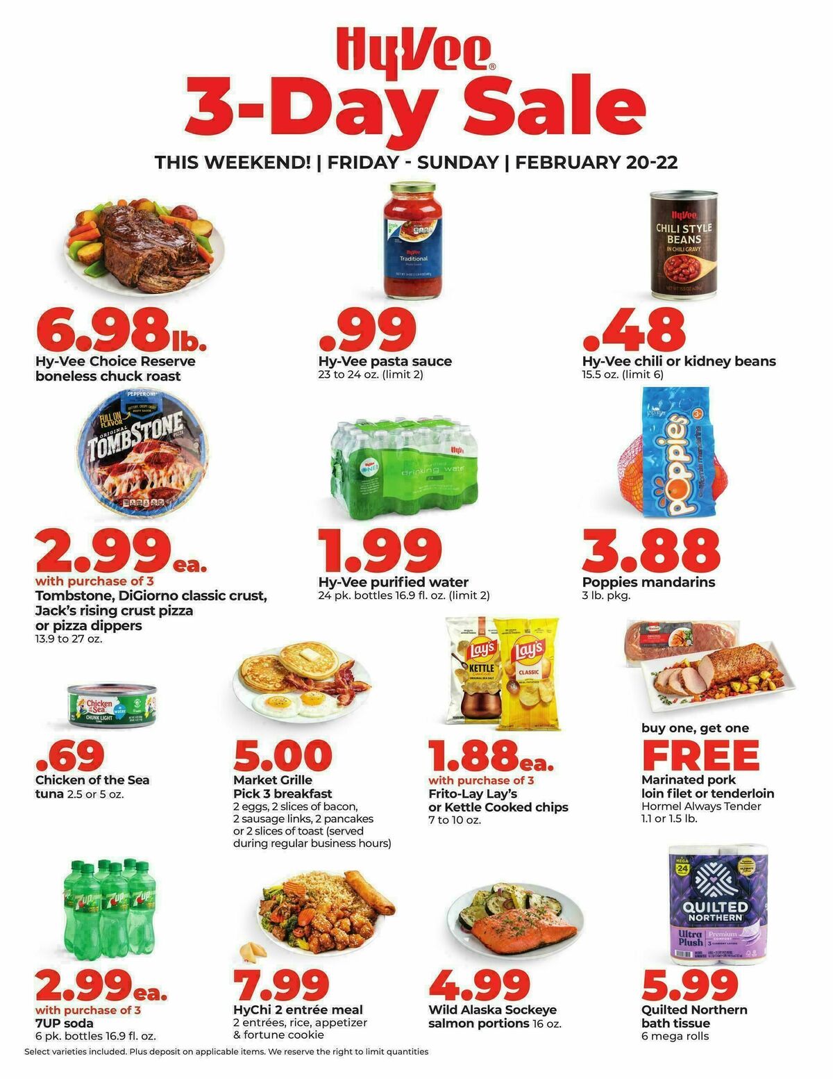 Hy-Vee 3-Day Sale Weekly Ad from February 20
