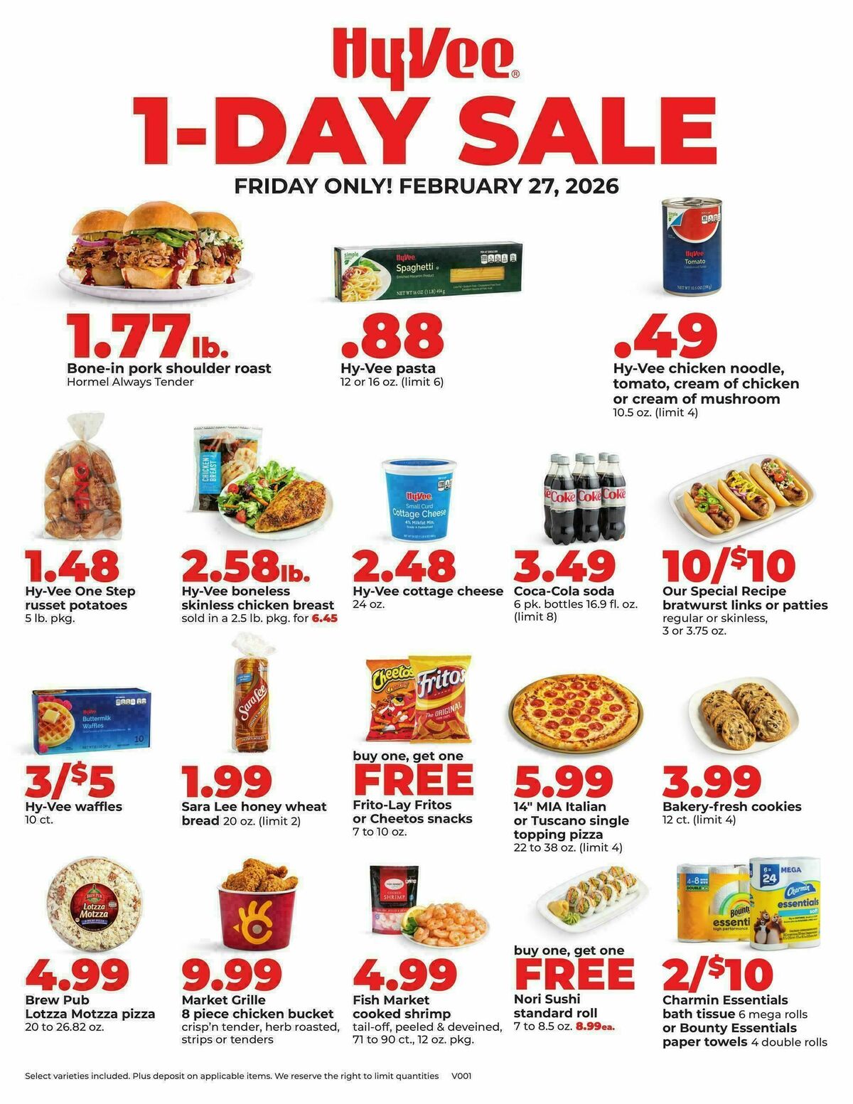 Hy-Vee 1 Day Sale Weekly Ad from February 27
