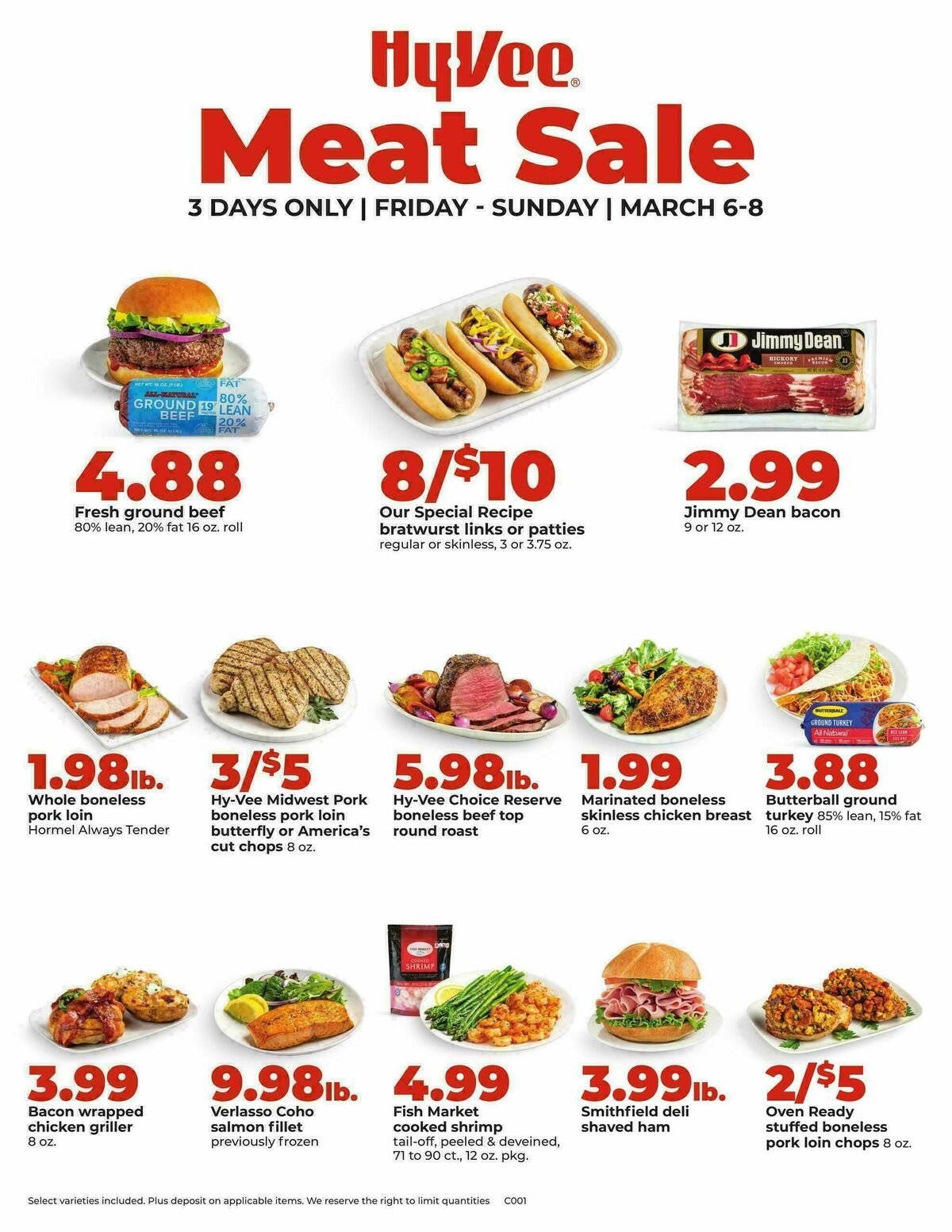 Hy-Vee Meat Sale Weekly Ad from March 6