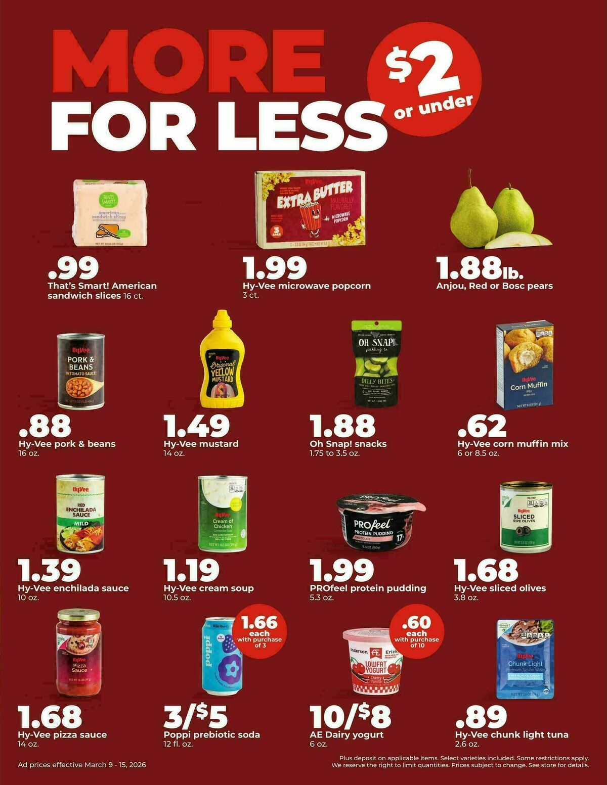 Hy-Vee Weekly Ad from March 9
