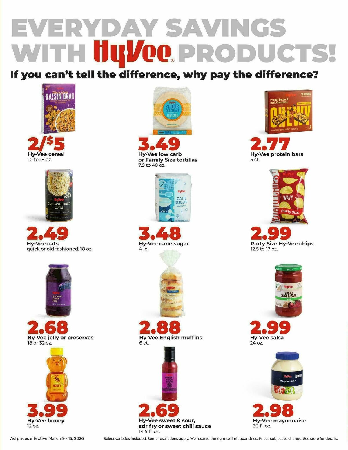 Hy-Vee Weekly Ad from March 9