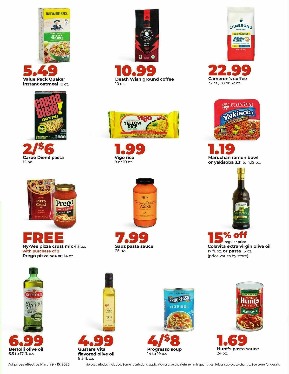 Hy-Vee Weekly Ad from March 9