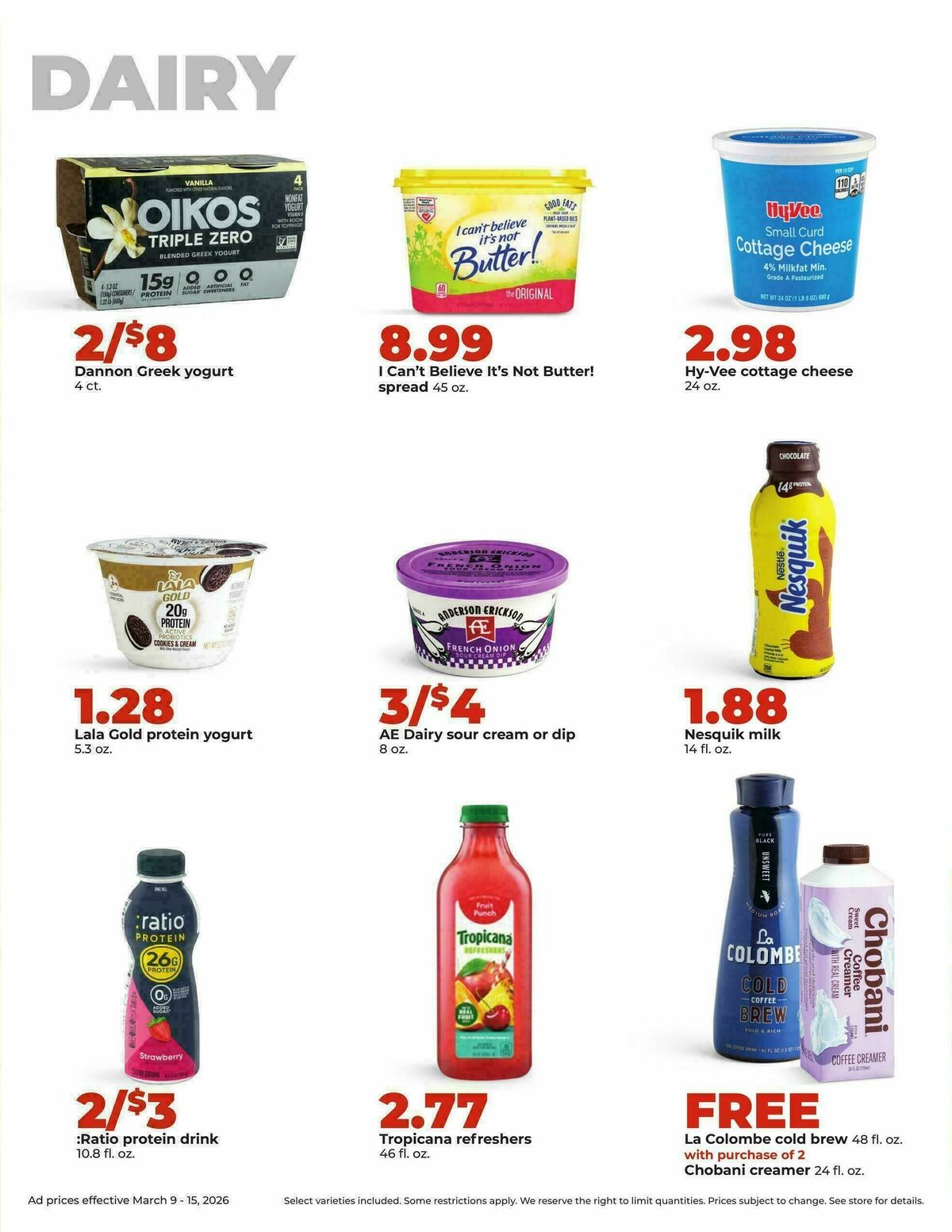 Hy-Vee Weekly Ad from March 9