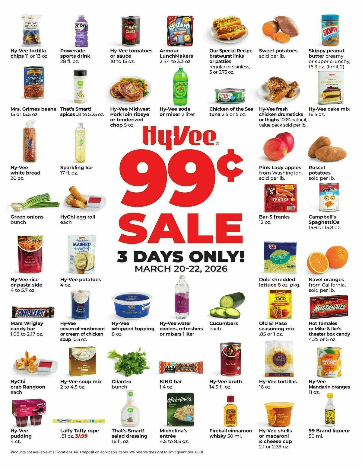 Hy-Vee Hy-Vee 99¢ SALE Weekly Ad from March 20