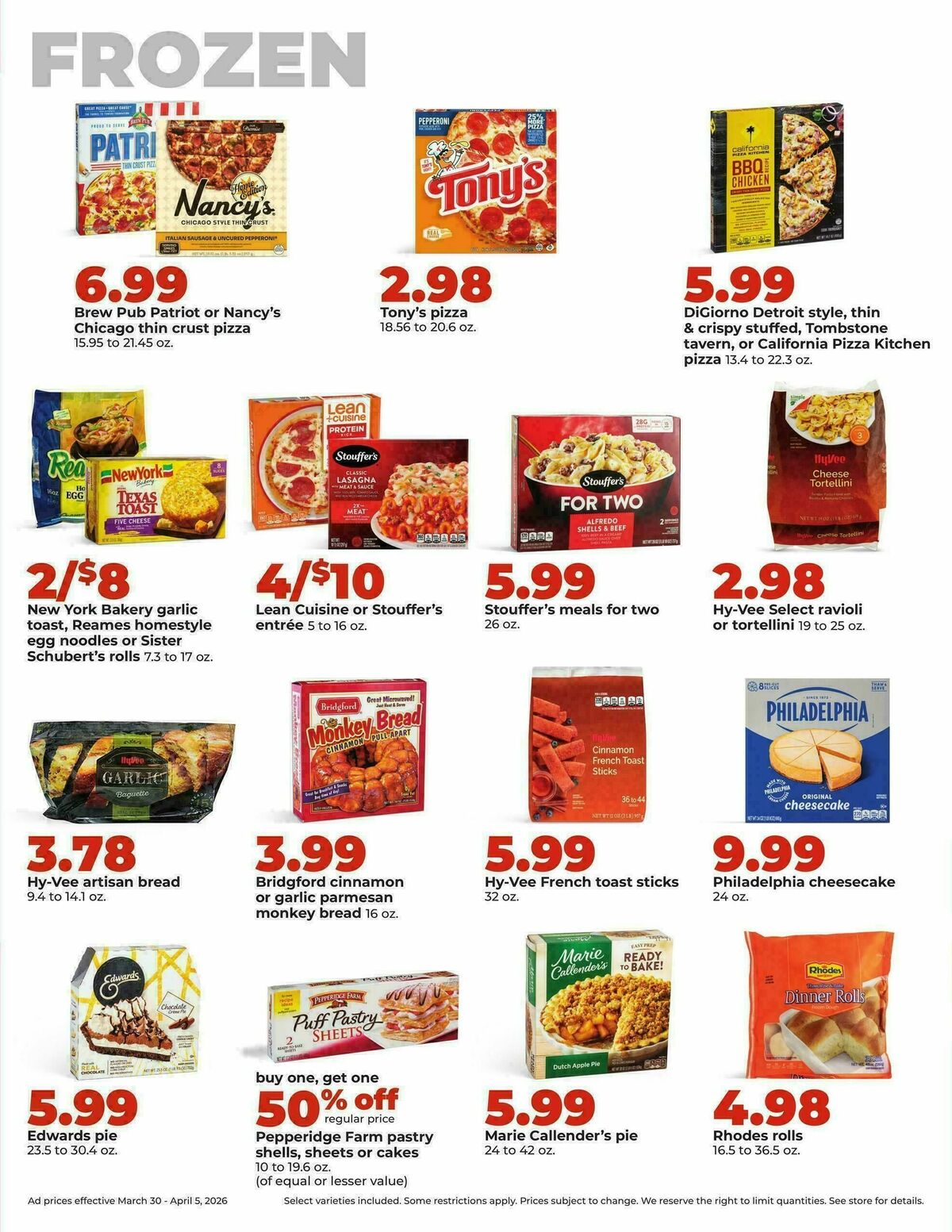 Hy-Vee Weekly Ad from March 30