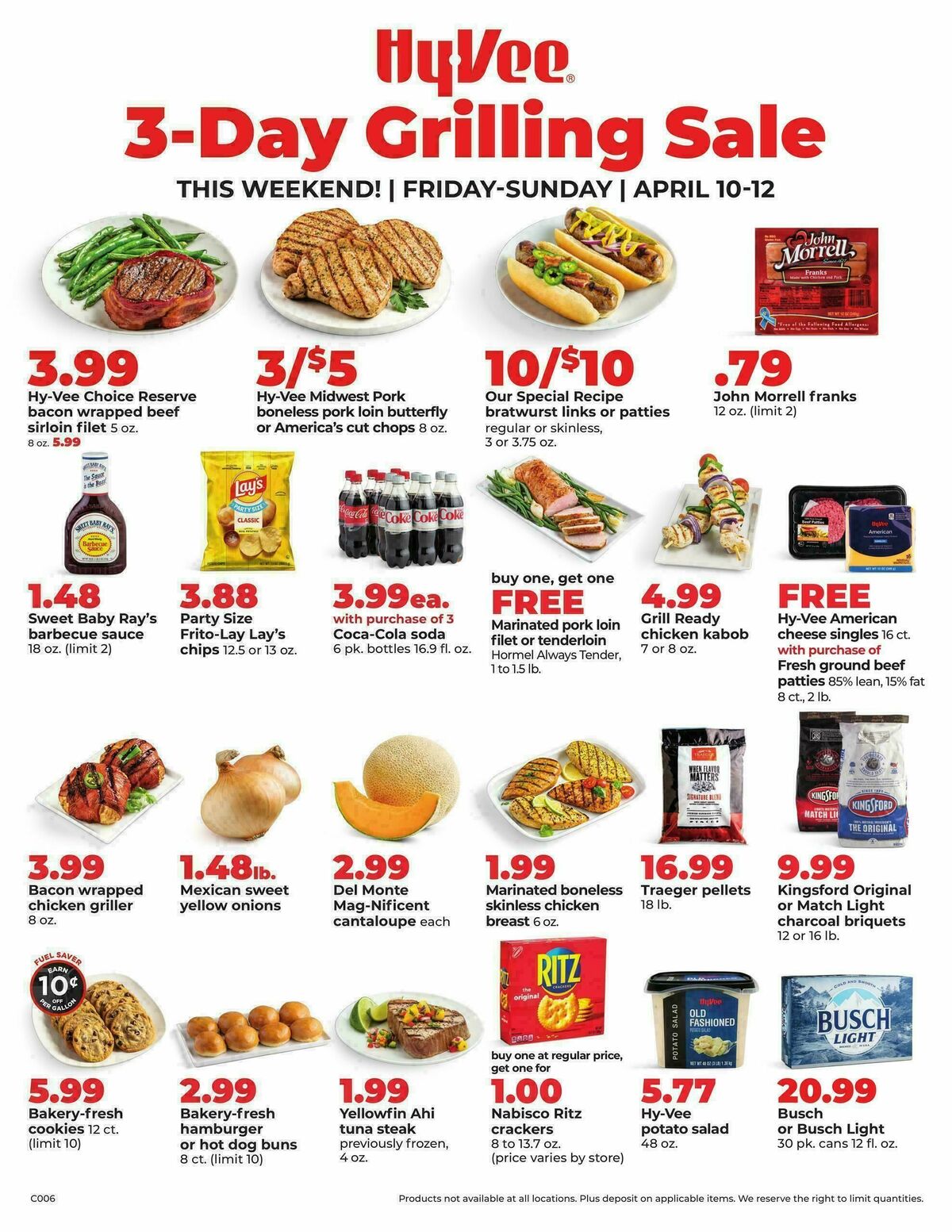 Hy-Vee 3-Day Grilling Sale Weekly Ad from April 10