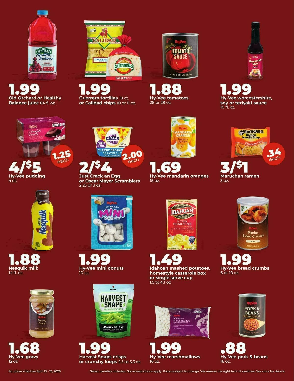 Hy-Vee Weekly Ad from April 13