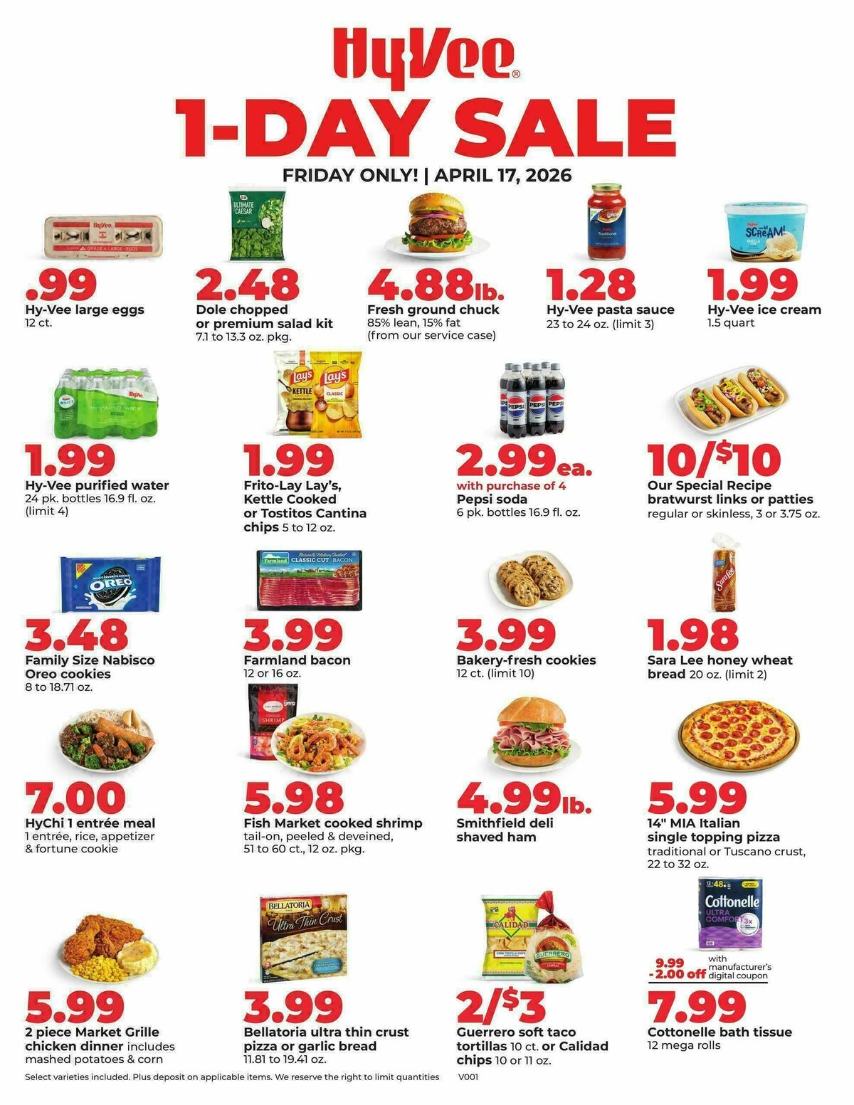 Hy-Vee 1-Day Sale Weekly Ad from April 17