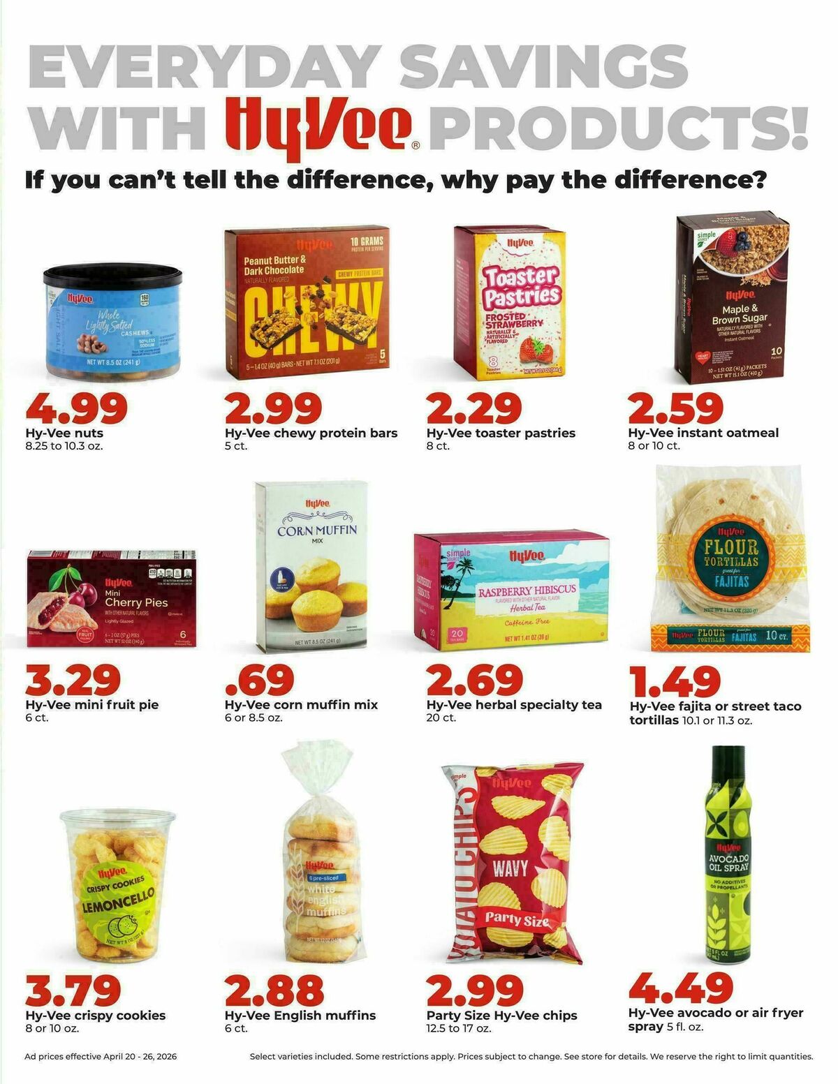 Hy-Vee Weekly Ad from April 20