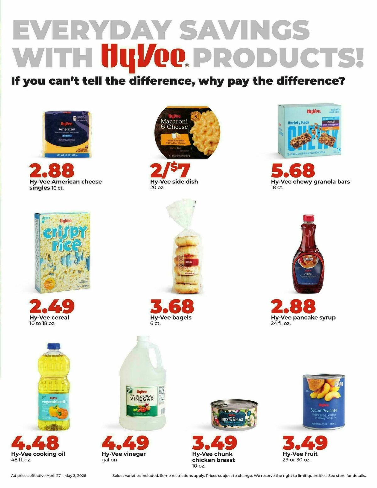 Hy-Vee Weekly Ad from April 27