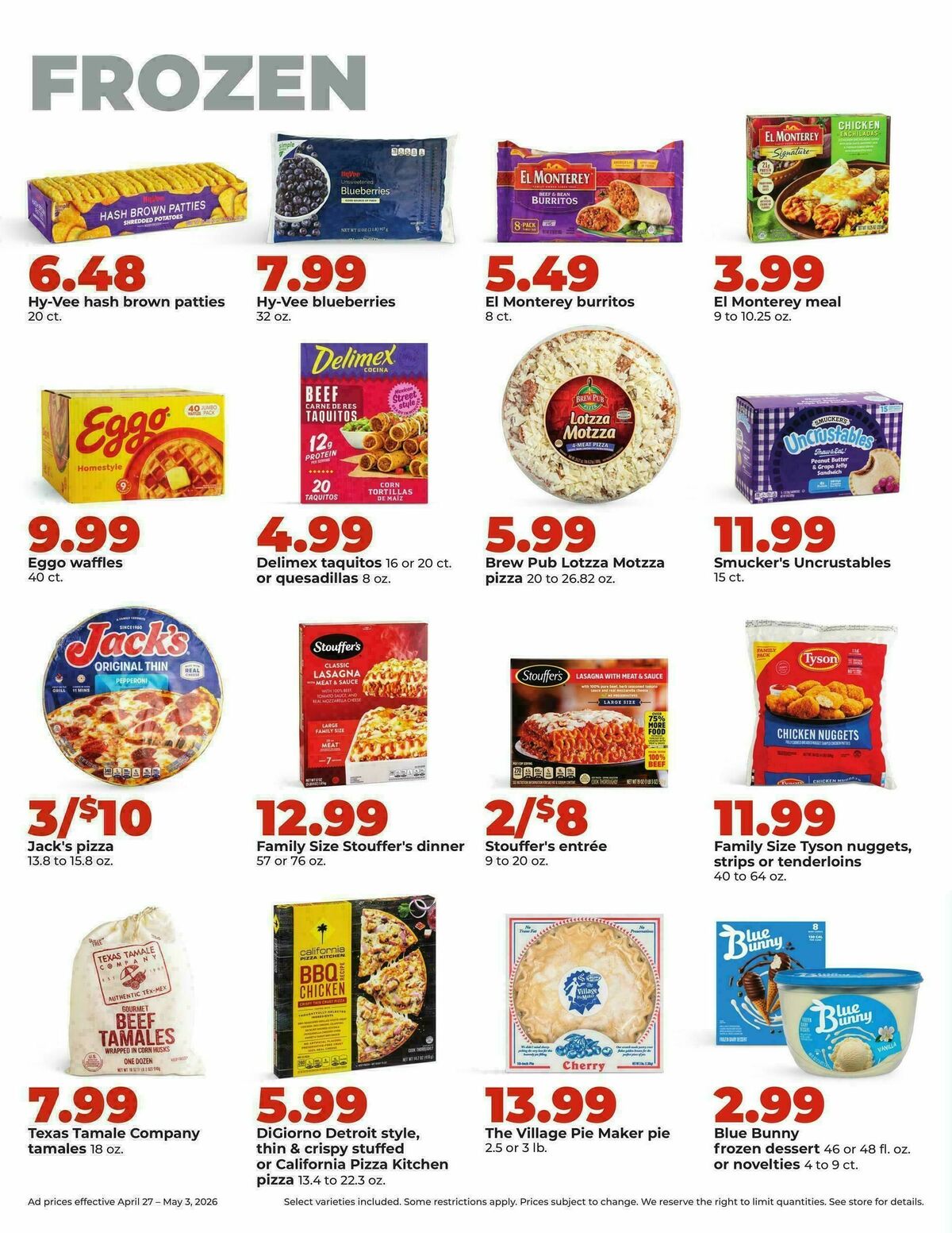 Hy-Vee Weekly Ad from April 27