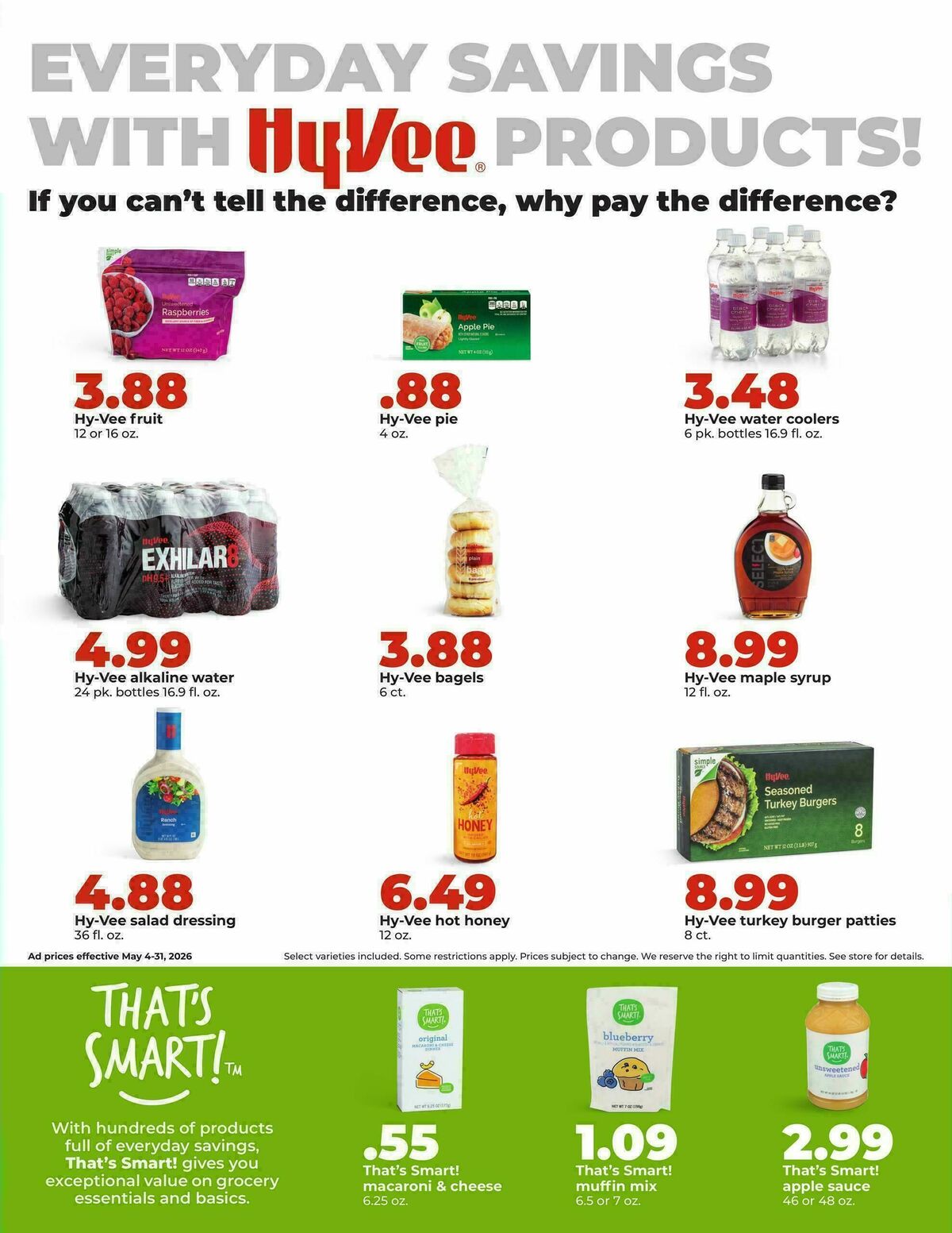 Hy-Vee DEALS GOOD ALL MONTH LONG! Weekly Ad from May 4
