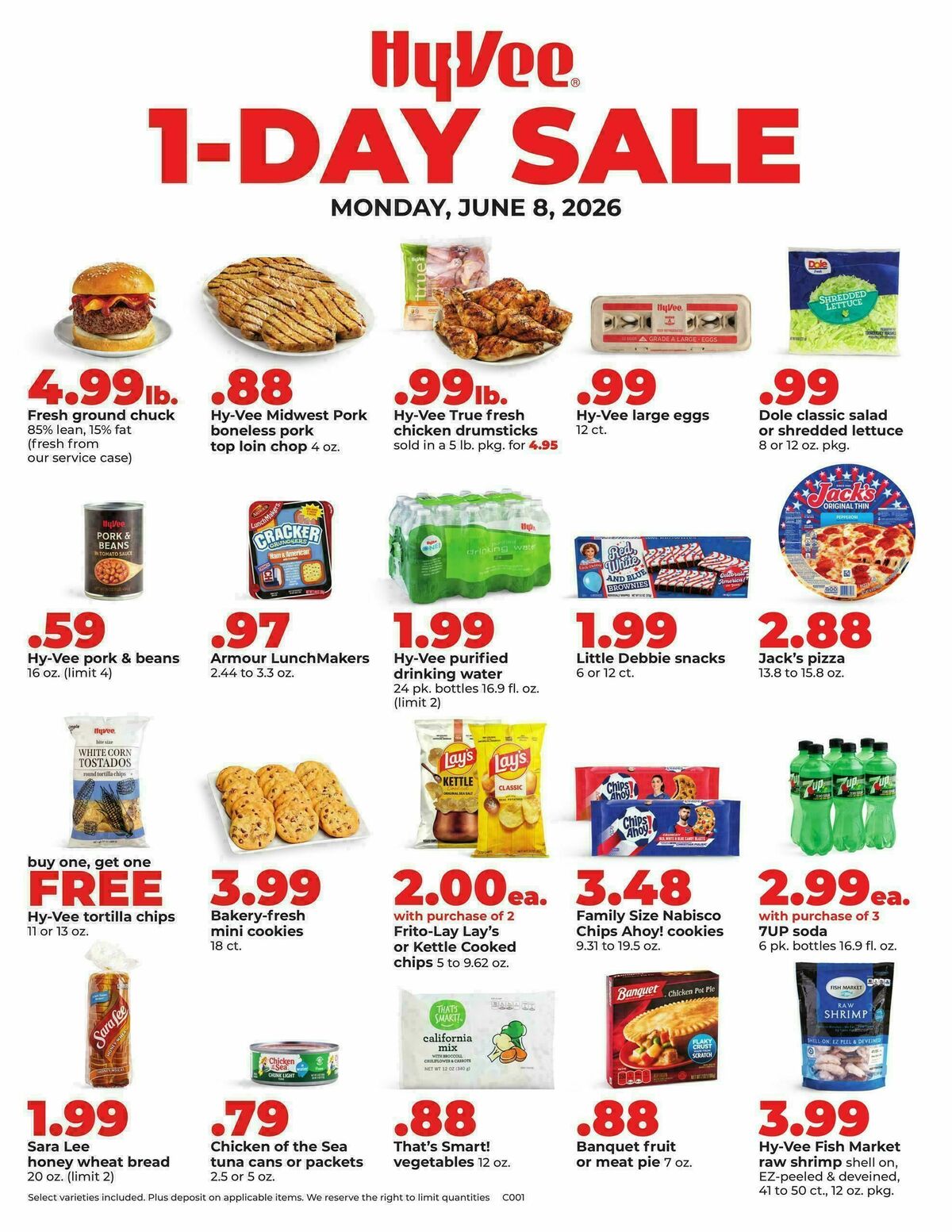 Hy-Vee 1-DAY SALE Weekly Ad from June 8