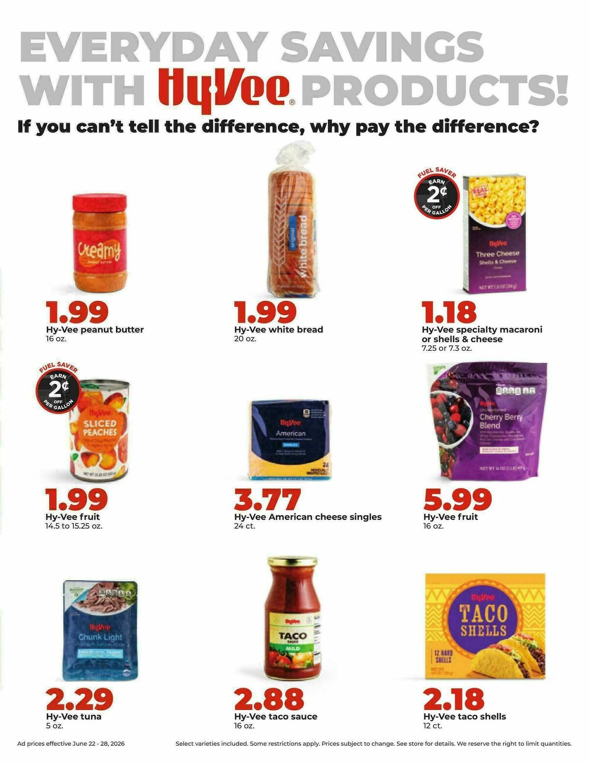 Hy-Vee Weekly Ad from June 22