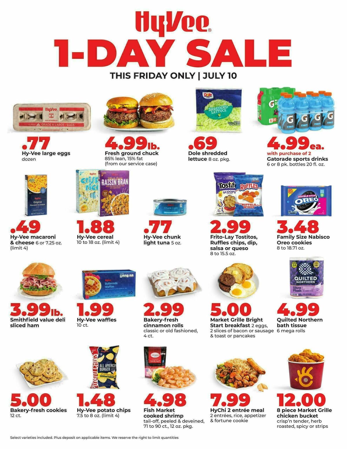 Hy-Vee 1 DAY SALE Weekly Ad from July 10